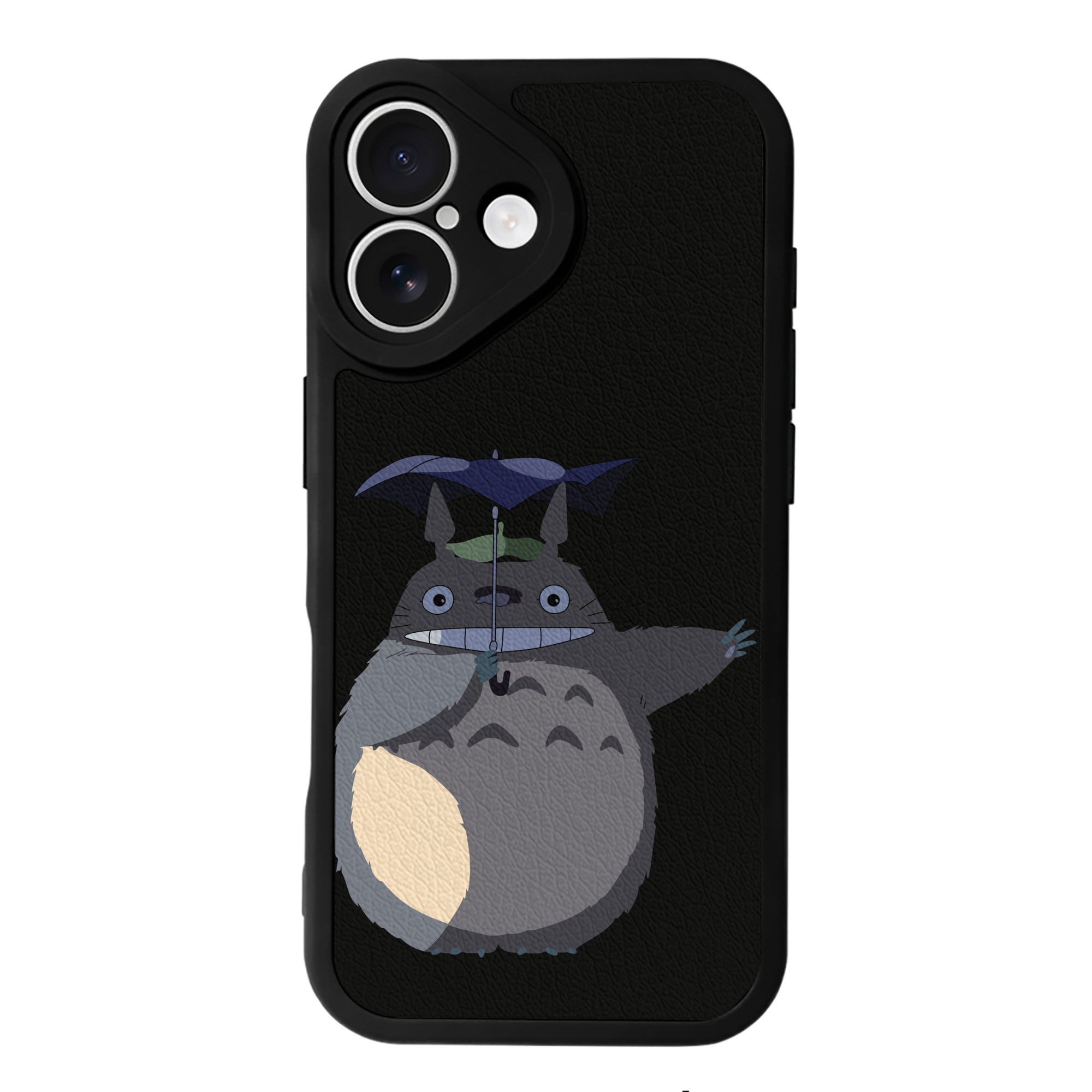 （画像用） となりのトトロ 草壁メイ 草壁サツキ My Neighbor Totoro Satsuki Kusakabe Mei Kusakabe 【iPhone 16シリーズ対応】シリコンスマホケース（レザー調） 材質：シリコン